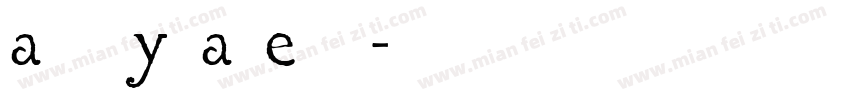 Allur TYGRA Regular字体转换